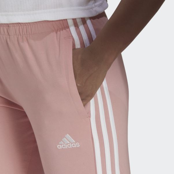Adidas Pantalon Essentiel à 3 Bandes Mauve