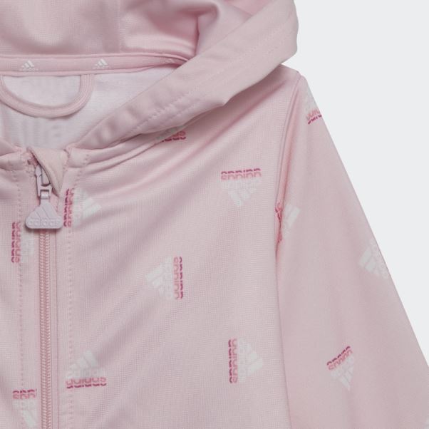 Survetement Polyester Brillant Brandlove Adidas Rose