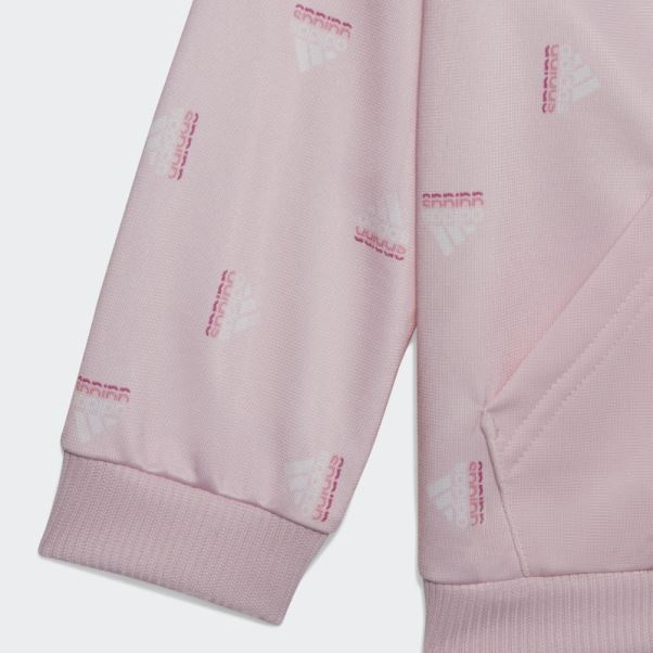 Survetement Polyester Brillant Brandlove Adidas Rose