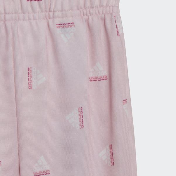 Survetement Polyester Brillant Brandlove Adidas Rose