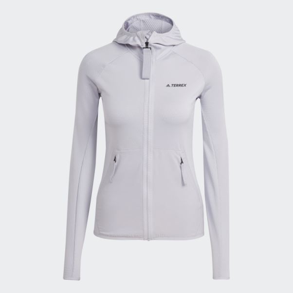 Veste De Randonnée à Capuche Silver Terrex Tech Flooce Light D'aube Adidas