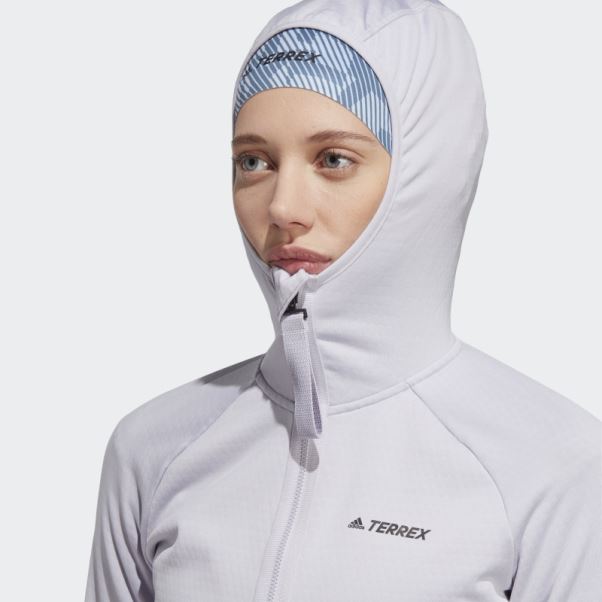 Veste De Randonnée à Capuche Silver Terrex Tech Flooce Light D'aube Adidas