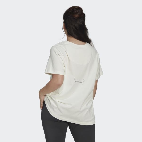 T-shirt Adidas Blanc (taille Plus)