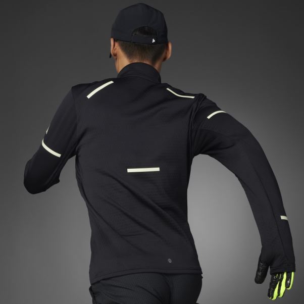 X-city Reflect At Night 1/2 Zip Top Noir Adidas