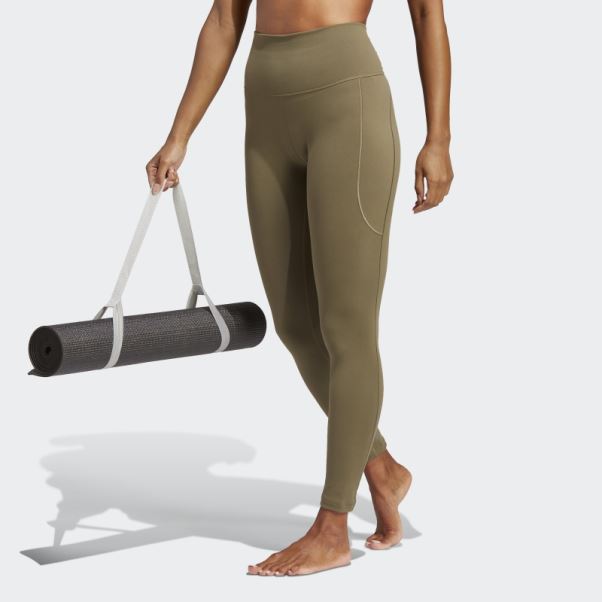 Adidas Yoga Studio 7/8 Legging Olive