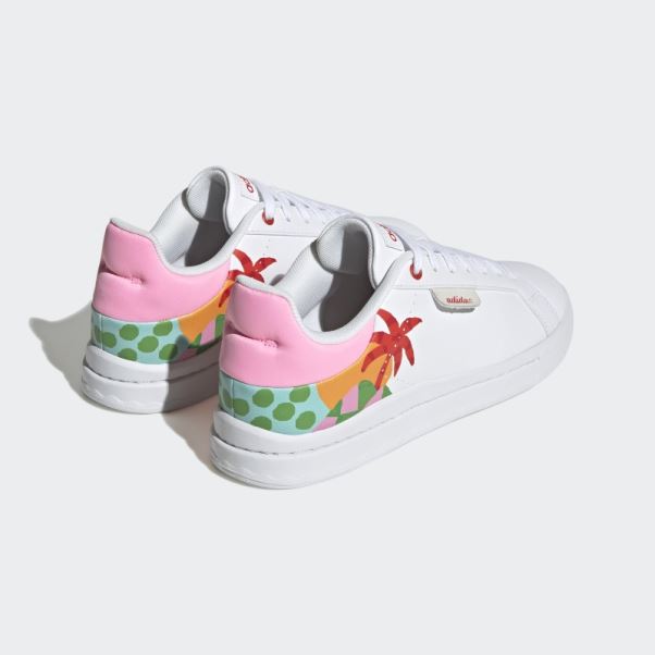 Adidas Court Chaussures En Soie Rouge Luxuriant