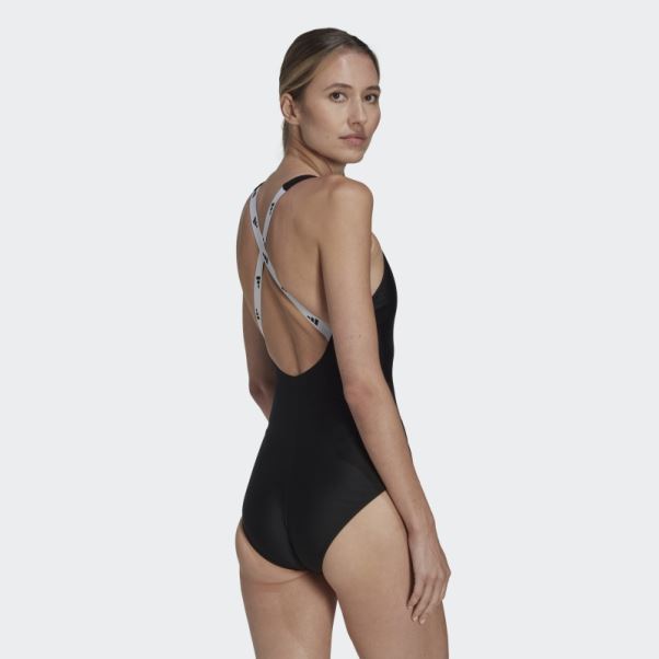 Maillot De Bain Bande Adidas Noir