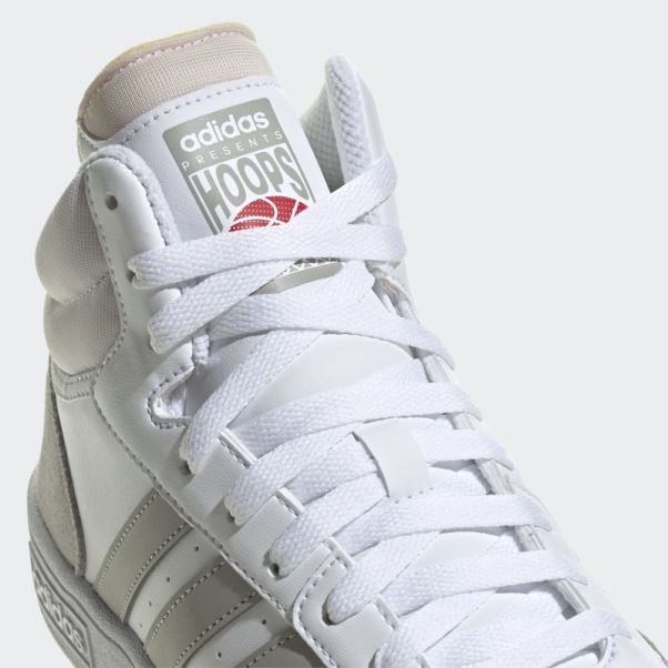 Blanc Hoops 3.0 Mid Style De Vie Basket Classique Vintage Chaussures Adidas