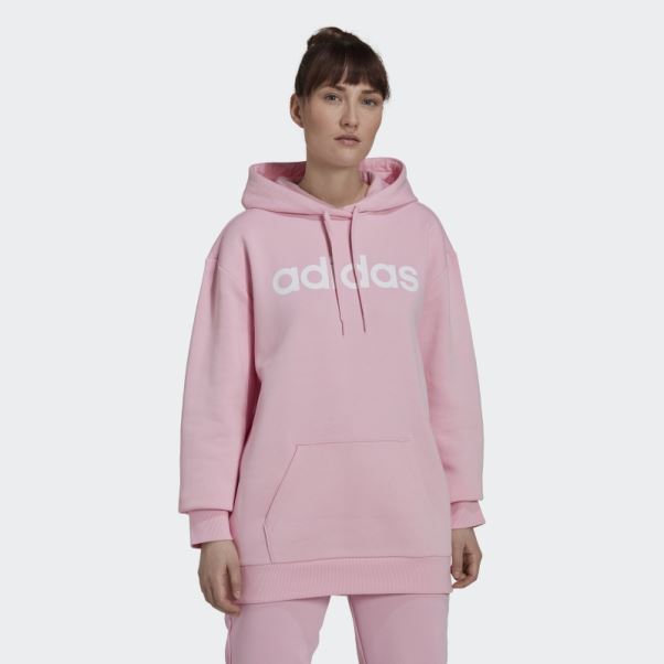 Sweat à Capuche Oversize Adidas Essentials Rose Vrai