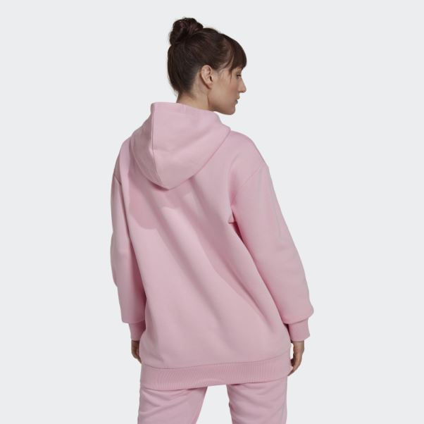 Sweat à Capuche Oversize Adidas Essentials Rose Vrai