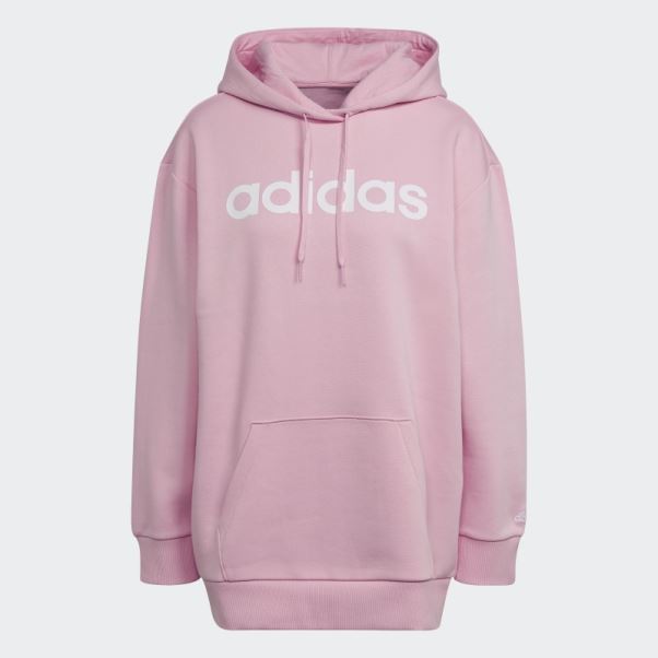 Sweat à Capuche Oversize Adidas Essentials Rose Vrai