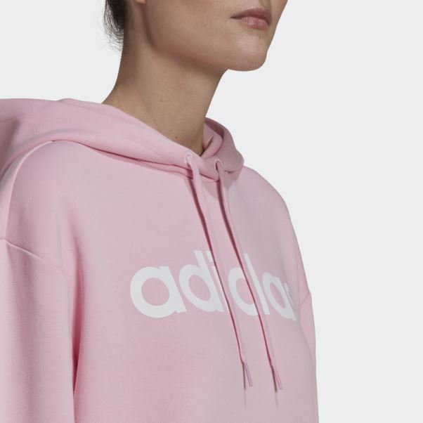 Sweat à Capuche Oversize Adidas Essentials Rose Vrai