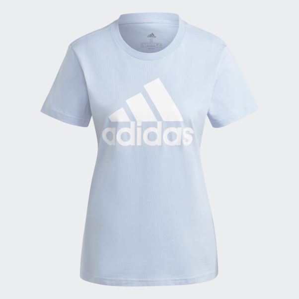 Adidas T-shirt Logo Essentials Bleu Aube