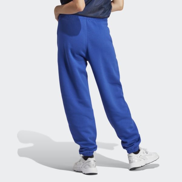 Pantalon De Jogging En Molleton Essentials Bleu Adidas Fashion