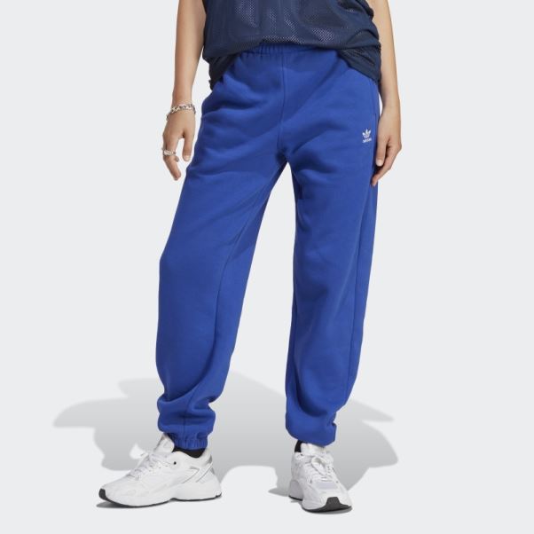 Pantalon De Jogging En Molleton Essentials Bleu Adidas