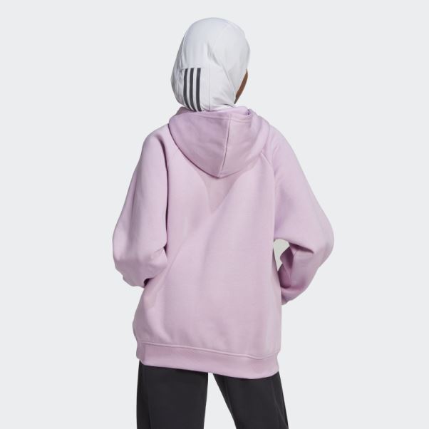 Tout Szn Polaire Copain Sweat à Capuche Lilas Adidas