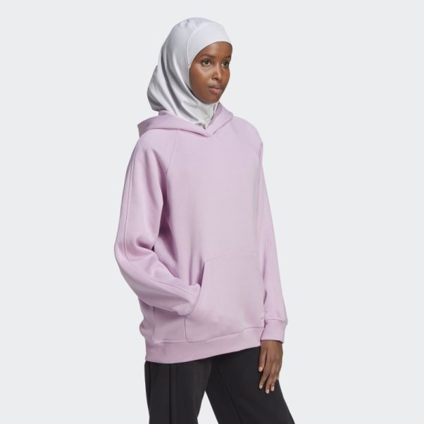Tout Szn Polaire Copain Sweat à Capuche Lilas Adidas