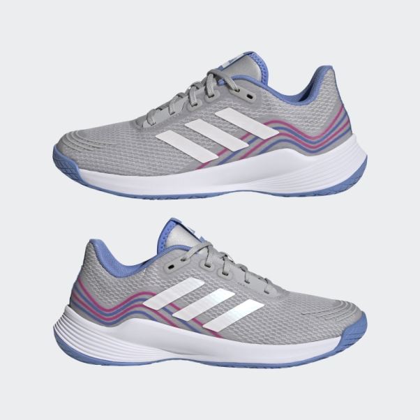 Chaussures De Volley-ball Novaflight Grises Adidas