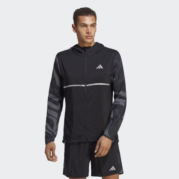 Posséder La Veste Saisonnière Run Adidas Noir