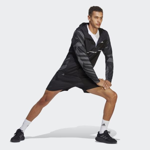 Posséder La Veste Saisonnière Run Adidas Noir