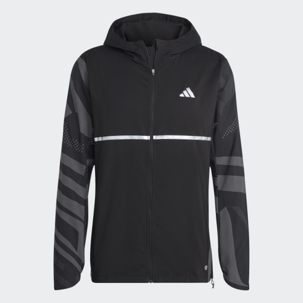 Posséder La Veste Saisonnière Run Adidas Noir