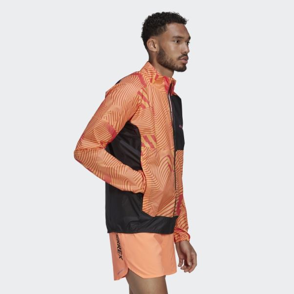 Adidas Lilas Terrex Trail Running Coupe-vent Imprimé