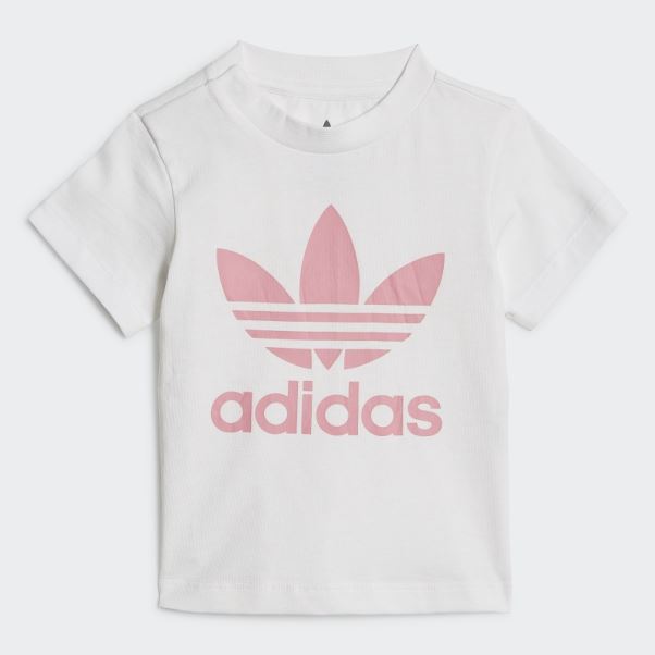 Short Trèfle Tee Set Adidas Blanc