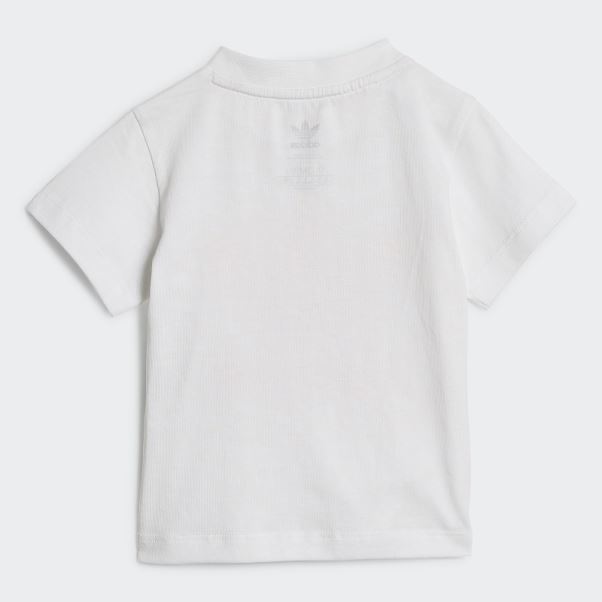 Short Trèfle Tee Set Adidas Blanc