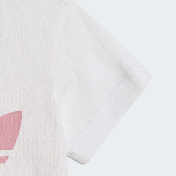 Short Trèfle Tee Set Adidas Blanc