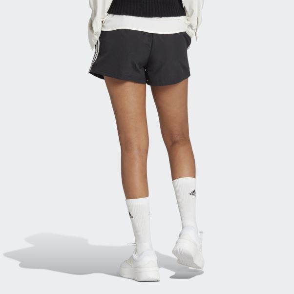 Adidas Essentials 3-stripes Short Tissé Blanc