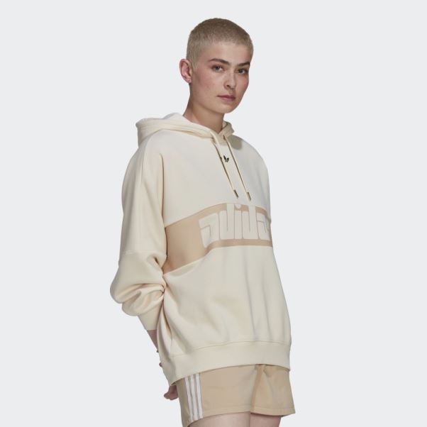 Sweat à Capuche Adidas Ski Chic Blanc