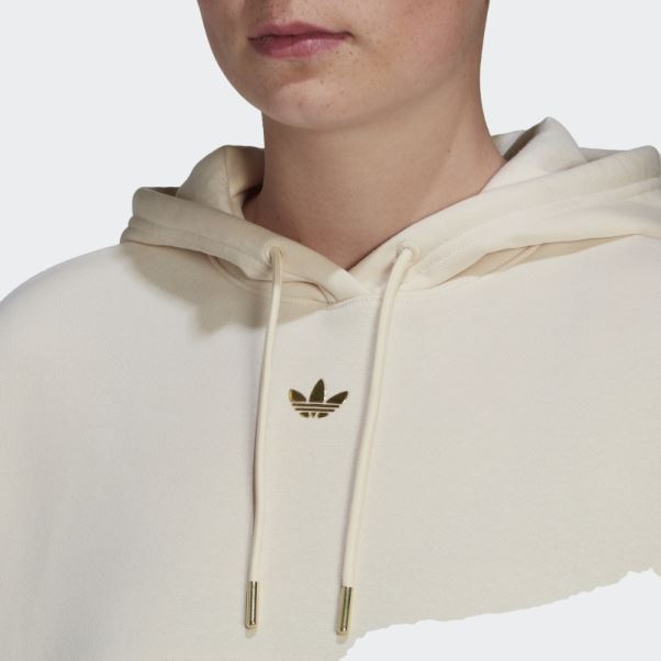 Sweat à Capuche Adidas Ski Chic Blanc