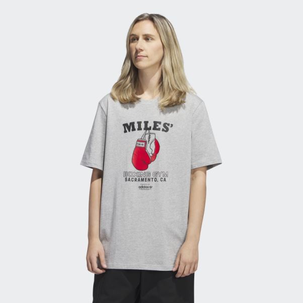 T-shirt à Manches Courtes Adidas Miles écarlate à La Mode