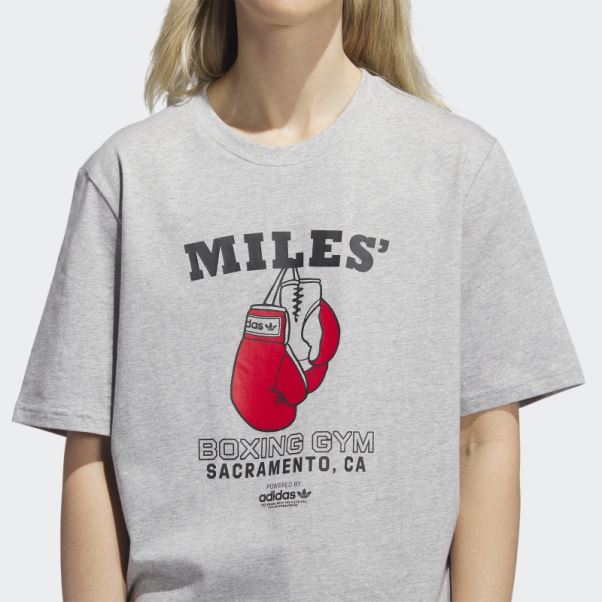T-shirt à Manches Courtes Adidas Miles écarlate à La Mode