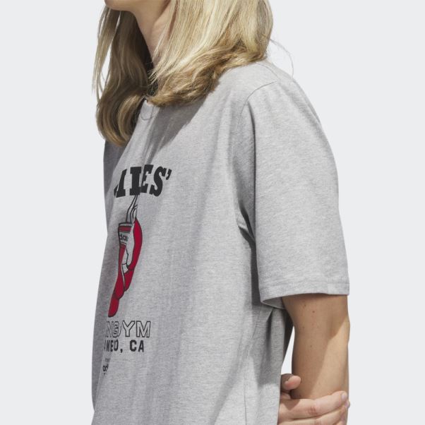 T-shirt à Manches Courtes Adidas Miles écarlate à La Mode