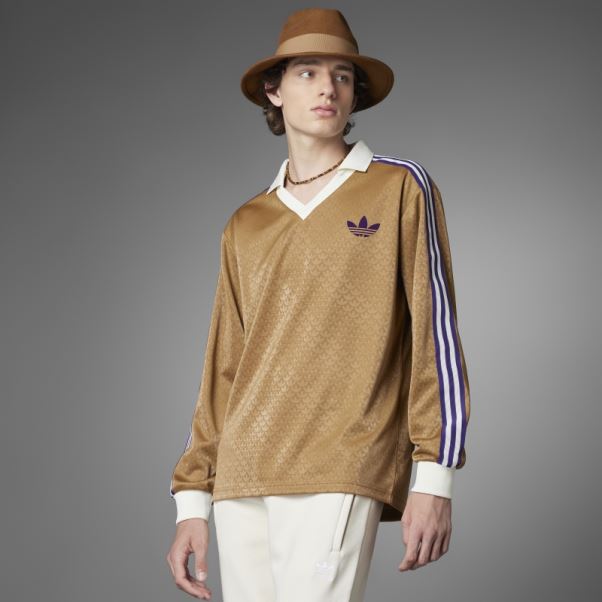 Adidas Desert Adicolor Heritage Now Vintage T-shirt à Manches Longues Marron
