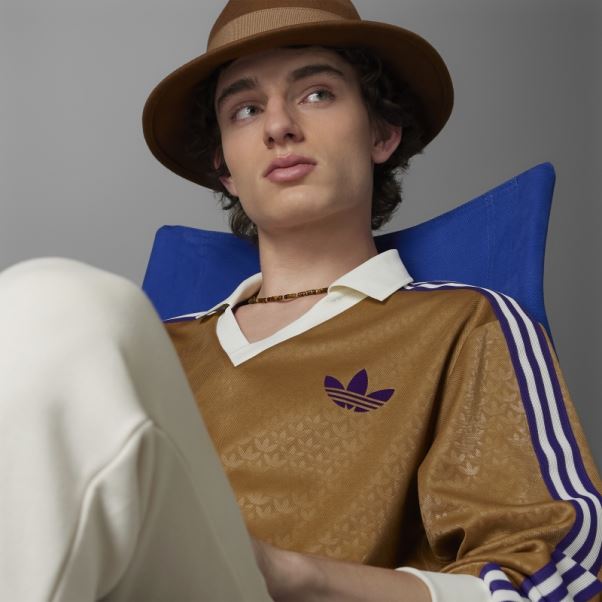 Adidas Desert Adicolor Heritage Now Vintage T-shirt à Manches Longues Marron