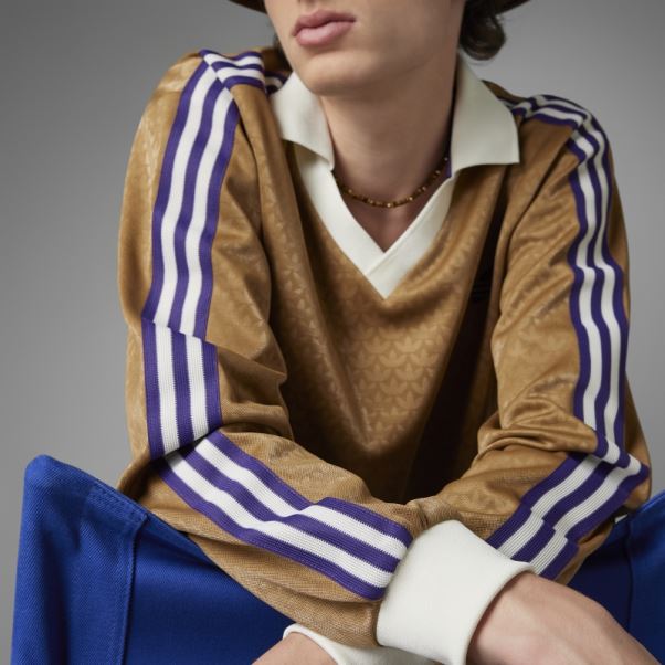 Adidas Desert Adicolor Heritage Now Vintage T-shirt à Manches Longues Marron