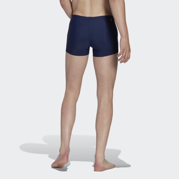 Boxer De Bain Uni Bleu Marine Adidas