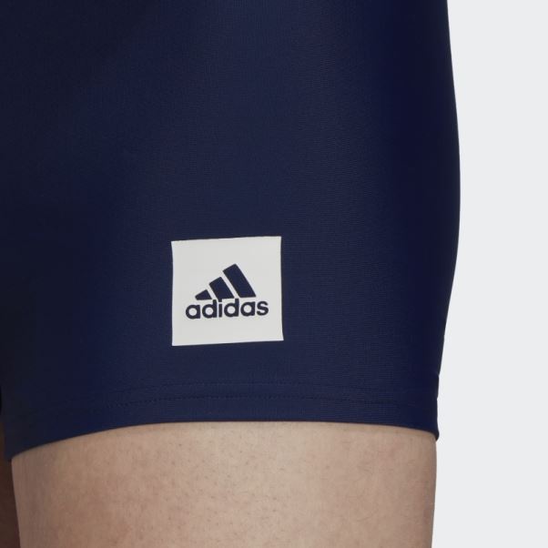 Boxer De Bain Uni Bleu Marine Adidas
