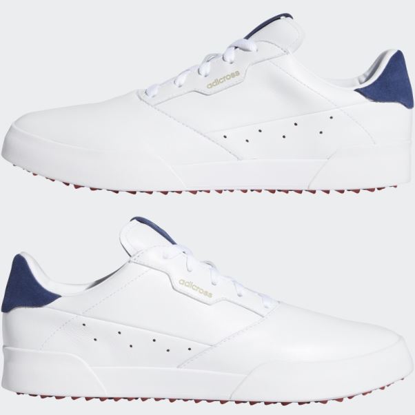 Chaussure De Golf Adicross Retro Blanche Adidas