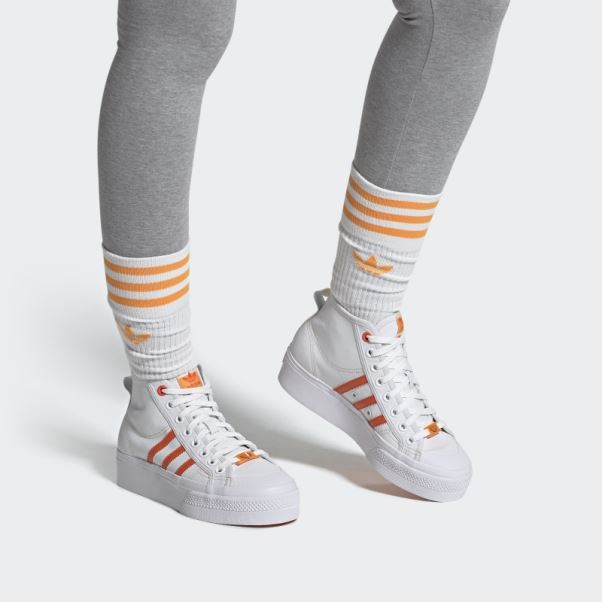 Adidas Nizza Platform Mid Chaussures Vegan Blanc