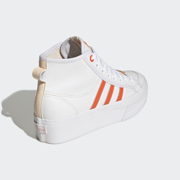 Adidas Nizza Platform Mid Chaussures Vegan Blanc
