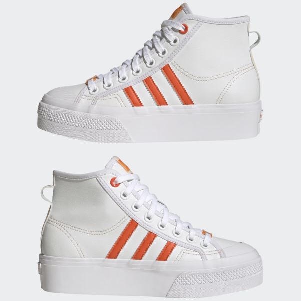 Adidas Nizza Platform Mid Chaussures Vegan Blanc