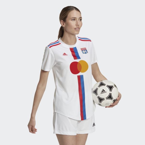 Maillot Domicile Olympique Lyonnais 22/23 Blanc Adidas Fashion
