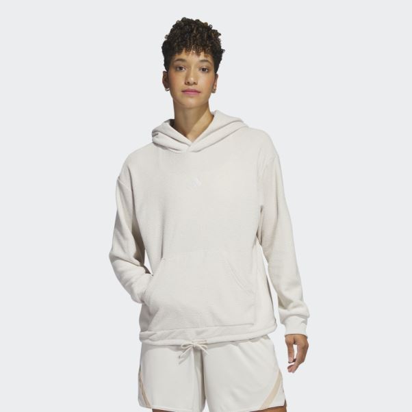 Sweat à Capuche Court Adidas Aluminium Select