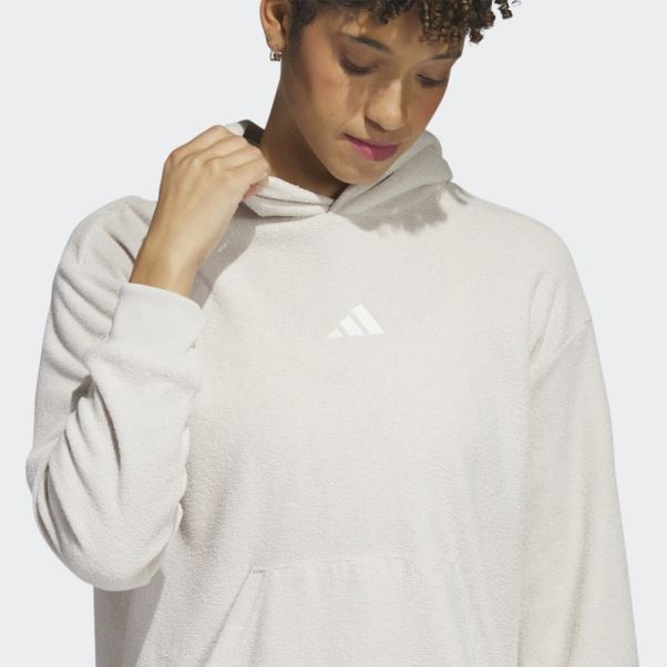 Sweat à Capuche Court Adidas Aluminium Select