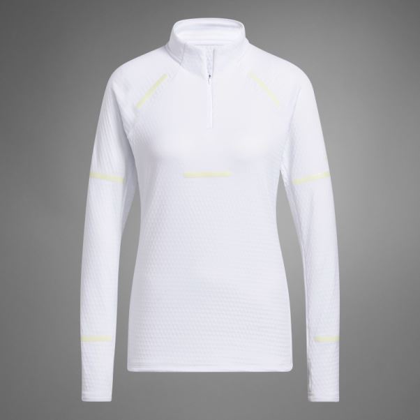 Adidas Reflect At Night X-city Haut De Course à Manches Longues Blanc