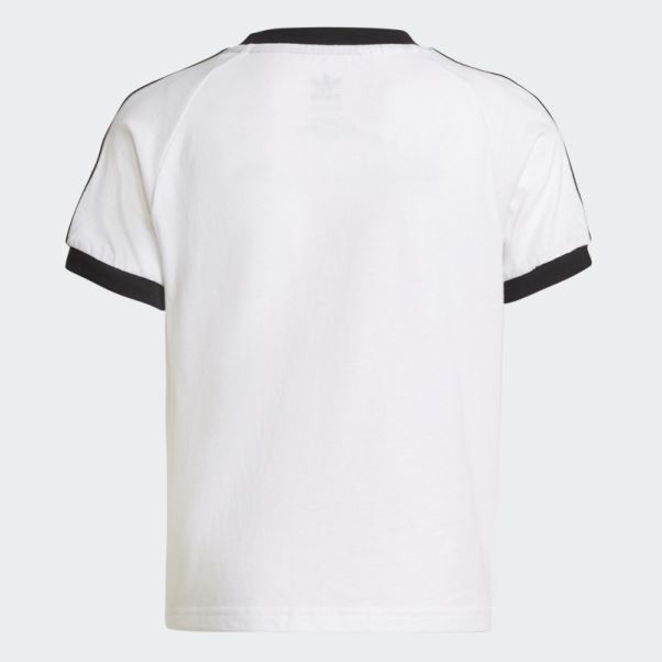 T-shirt Adidas Adicolor 3 Bandes Blanc