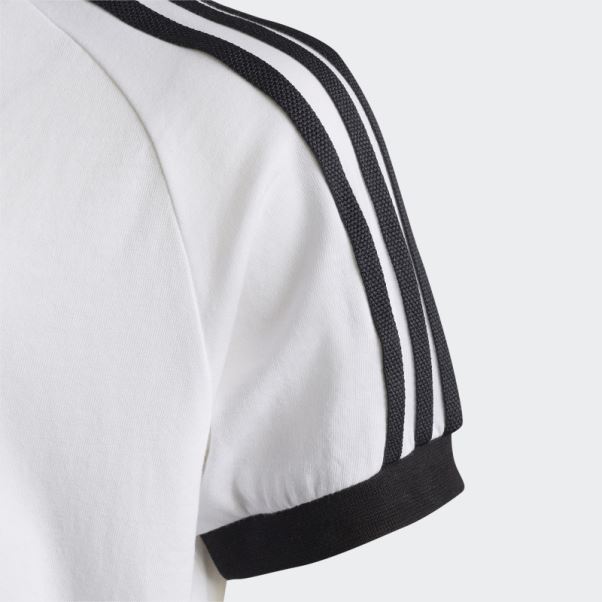 T-shirt Adidas Adicolor 3 Bandes Blanc